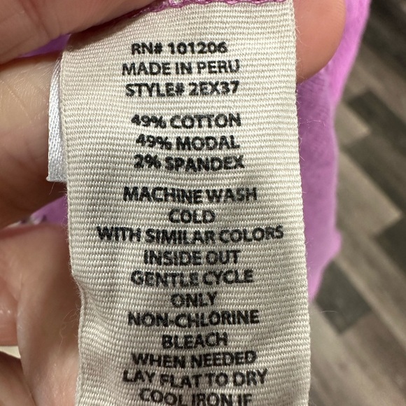 Soft Surroundings Top Women XLarge Carlile Iris Orchard Gauze Texture Pullover - Picture 6 of 6